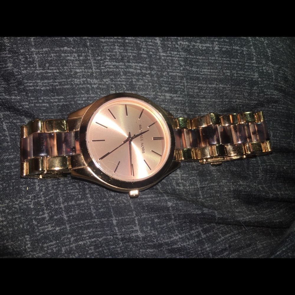 Rose gold Michael kors watch